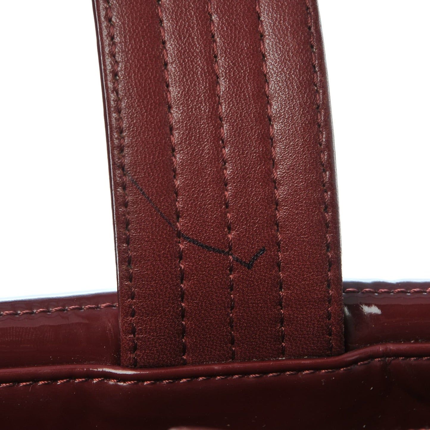 Vinyl Coco Ming Grand Shopping Tote Burgundy