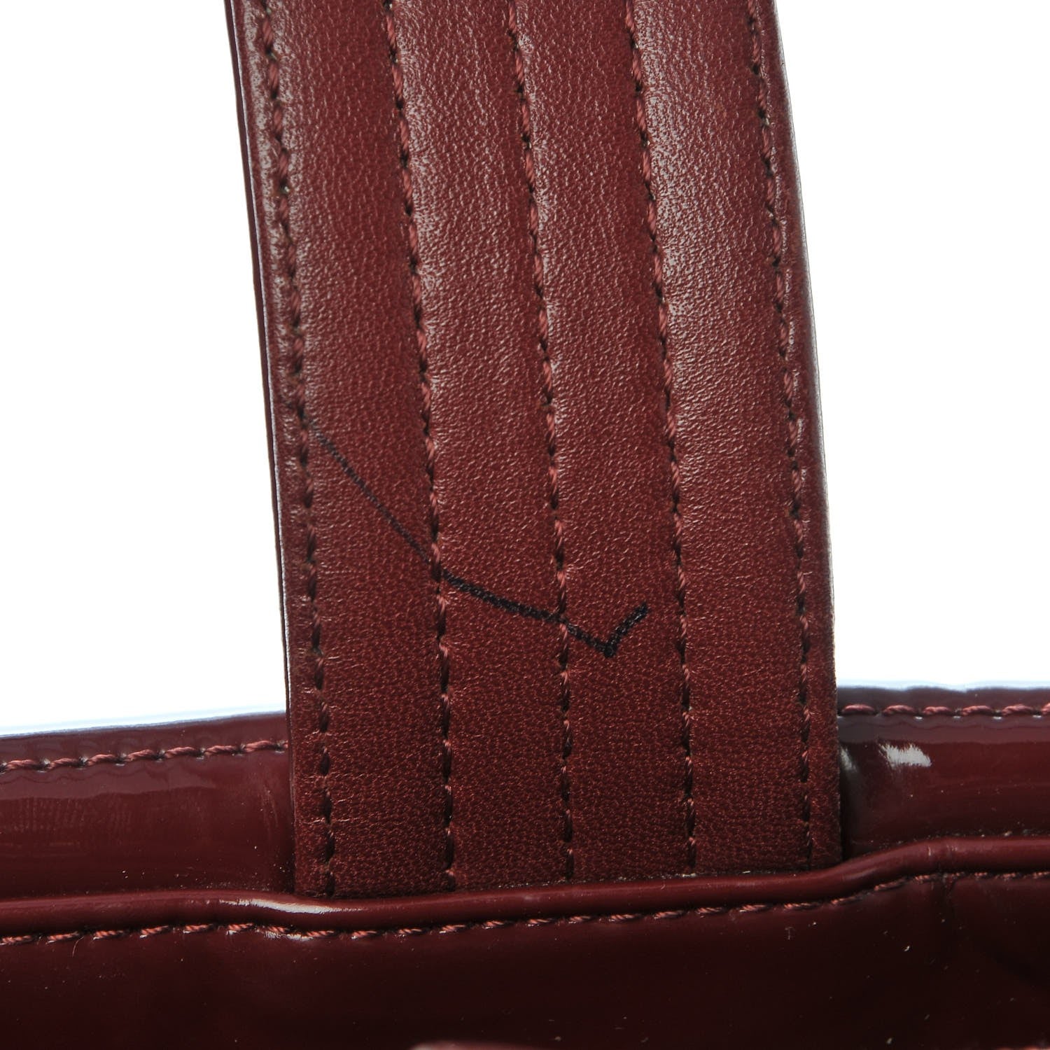 Chanel Vinyl Coco Ming Grand Shopping Tote Burgundy 9 of 9