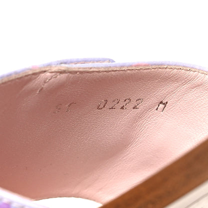 Louis Vuitton Monogram Spring in the City Lock It Flat Mule 37.5 Sunrise Pastel 6 of 8