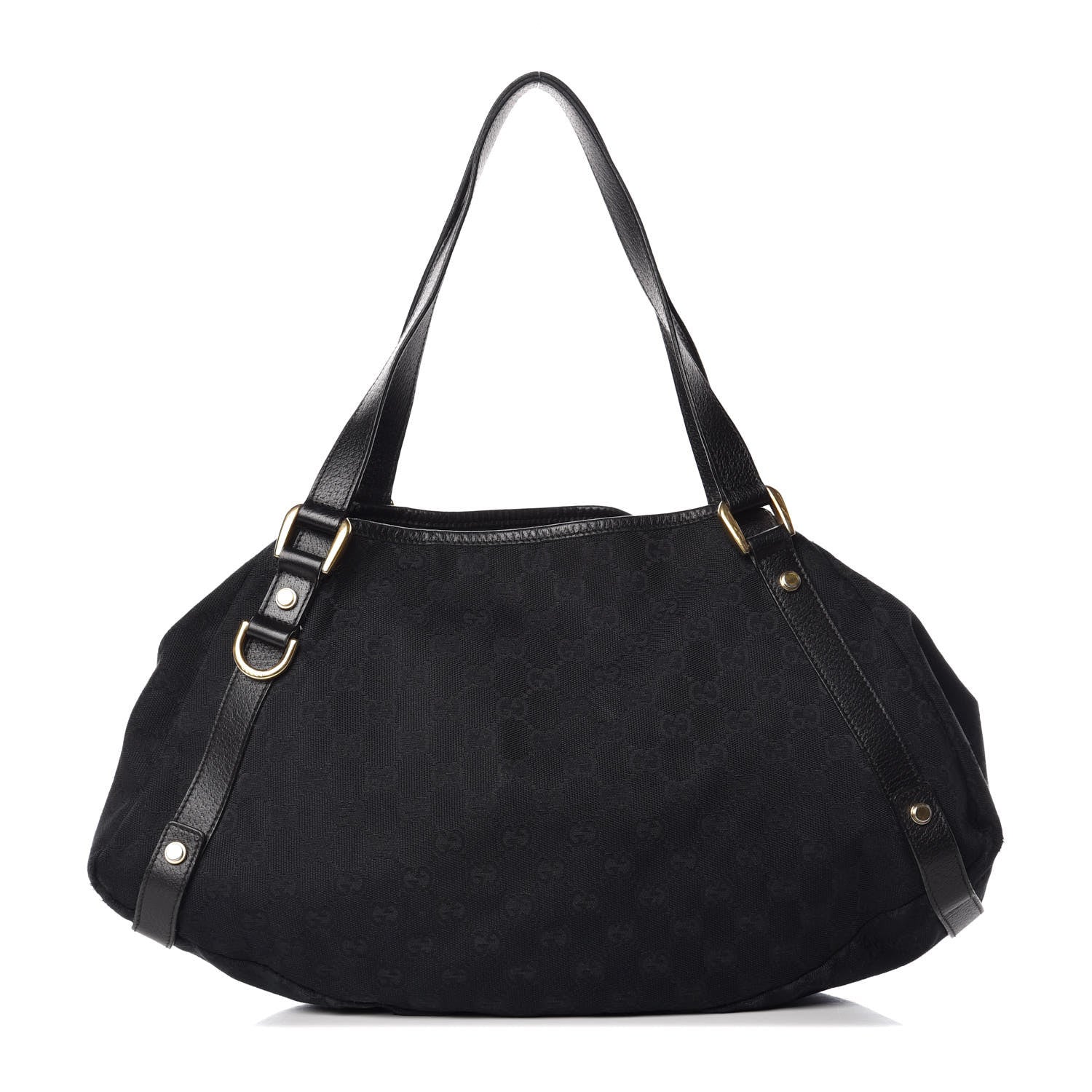 Gucci Monogram Medium Abbey Shoulder Bag Black 1 of 10