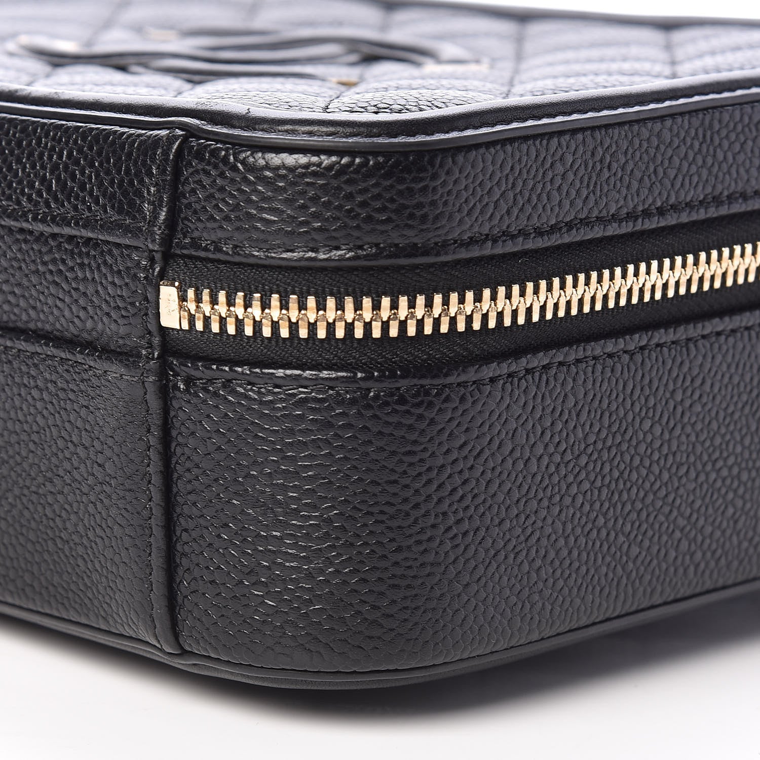 Chanel Caviar Quilted Medium CC Filigree Vanity Case Black 10 of 10