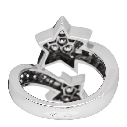 Chanel 18K White Gold Diamond Comete Geode Ring 50 5.25 3 of 4