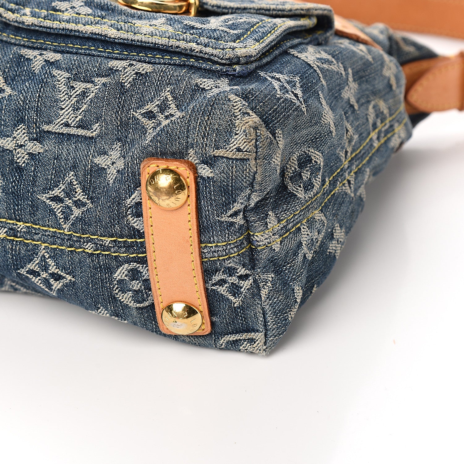 Louis Vuitton Monogram Denim Baggy PM Blue 7 of 11