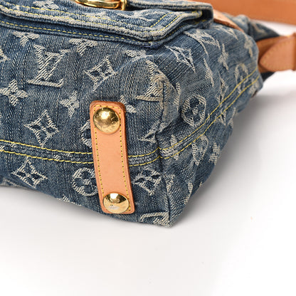 Louis Vuitton Monogram Denim Baggy PM Blue 7 of 11