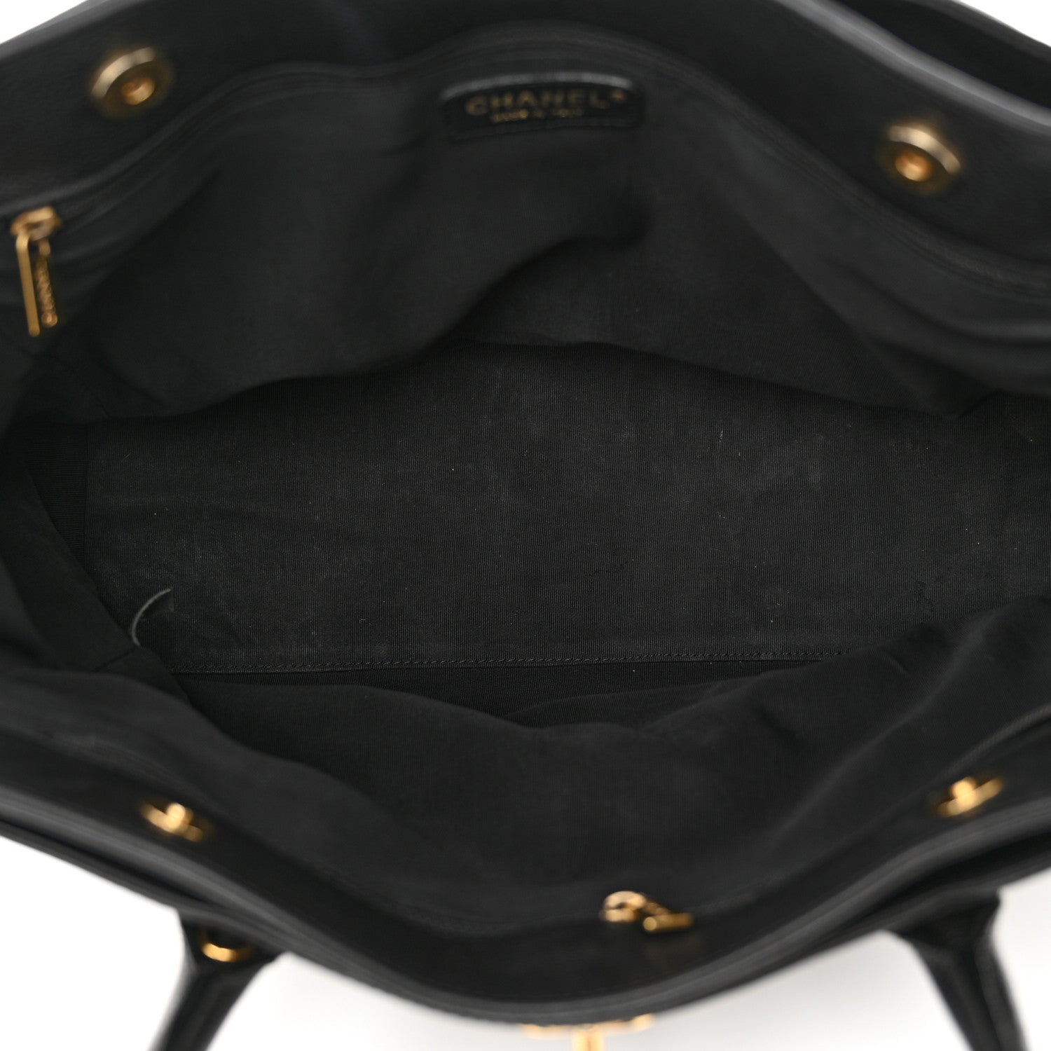 Chanel Calfskin Cerf Executive Shopper Tote Black 5 of 12
