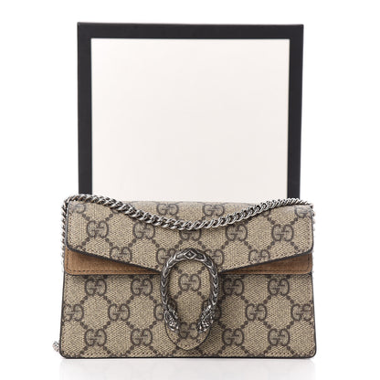 Gucci GG Supreme Monogram Super Mini Dionysus Shoulder Bag Taupe 12 of 12