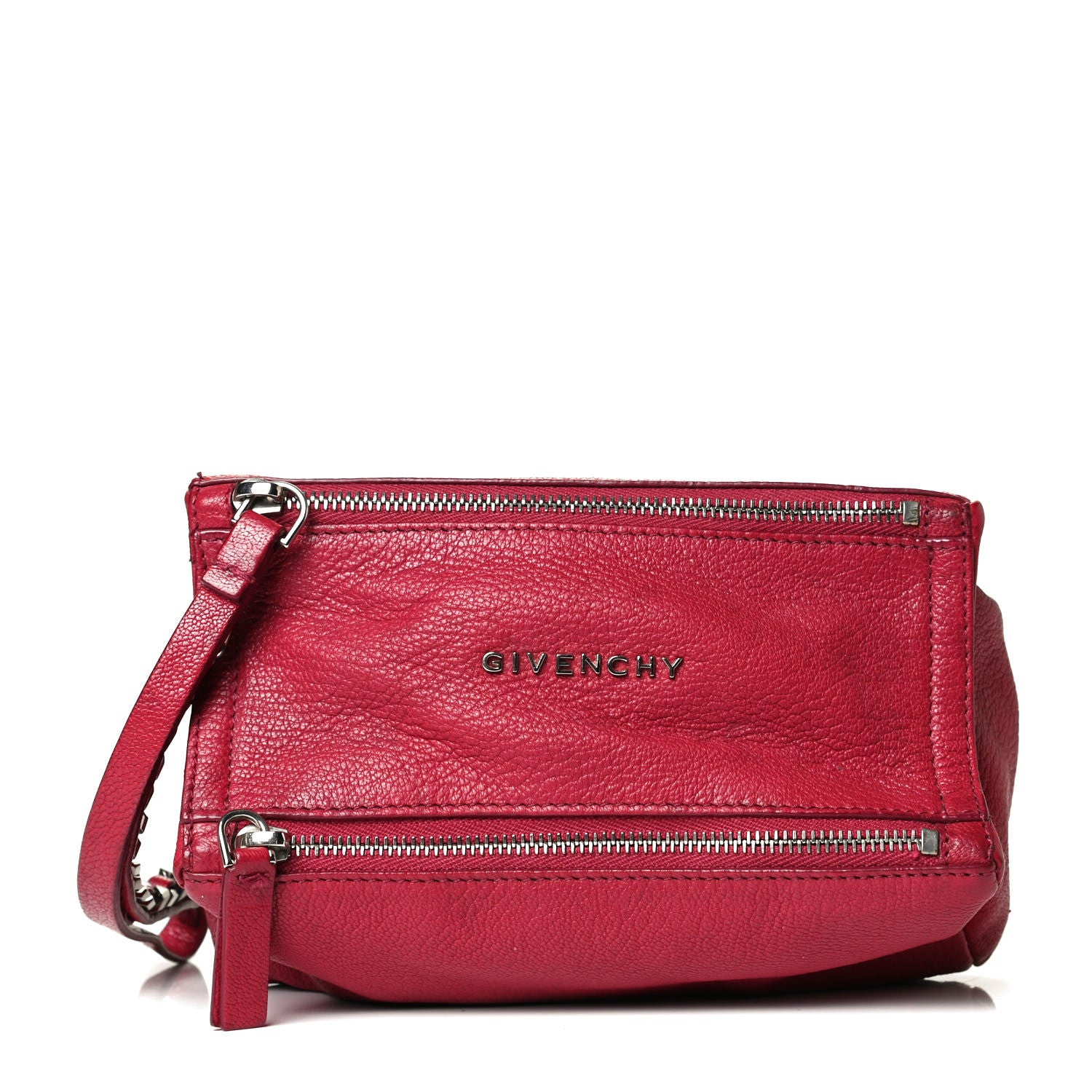 Givenchy Sugar Goatskin Pandora Wristlet Raspberry 1 of 9