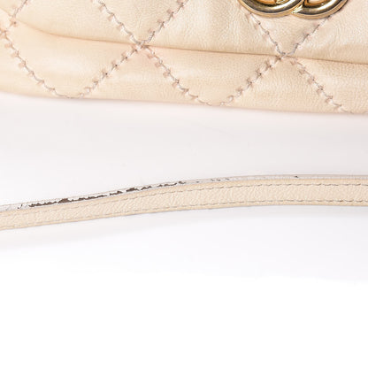 Chanel Calfskin Quilted Retro Chain Flap Beige 9 of 27