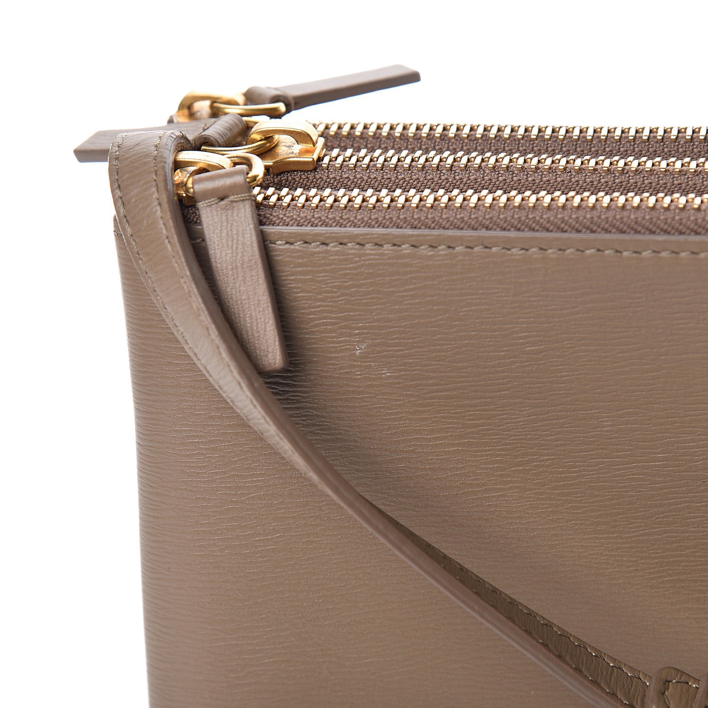 Lambskin Large Trio Crossbody Bag Taupe