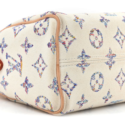 Louis Vuitton Monogram Jacquard Fabric Speedy Bandouliere 20 Multicolor Beige 8 of 18