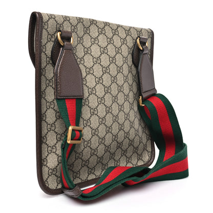 Gucci GG Supreme Monogram Web Medium Neo Vintage Flap Messenger Bag Beige New Acero 3 of 10