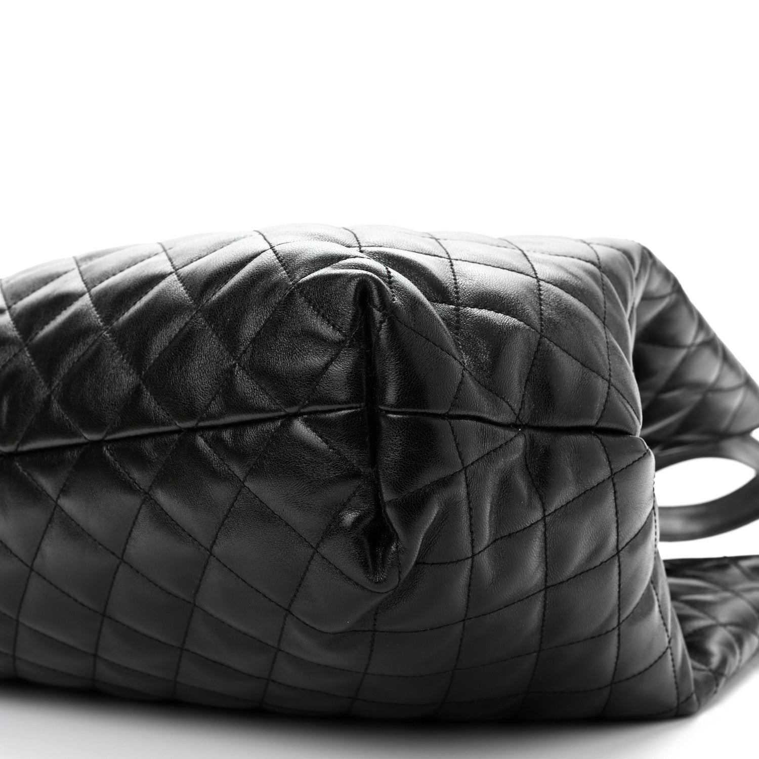 Saint Laurent Lambskin Quilted Maxi Icare Shopping Tote Black 11 of 11