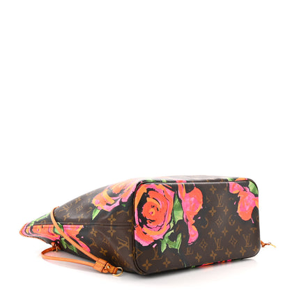 Louis Vuitton Monogram Roses Neverfull MM 4 of 9