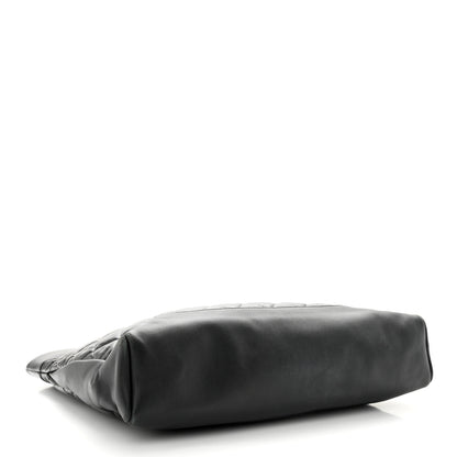 Chanel Shiny Aged Calfskin Quilted Large 31 Shopping Bag Black 4 of 11