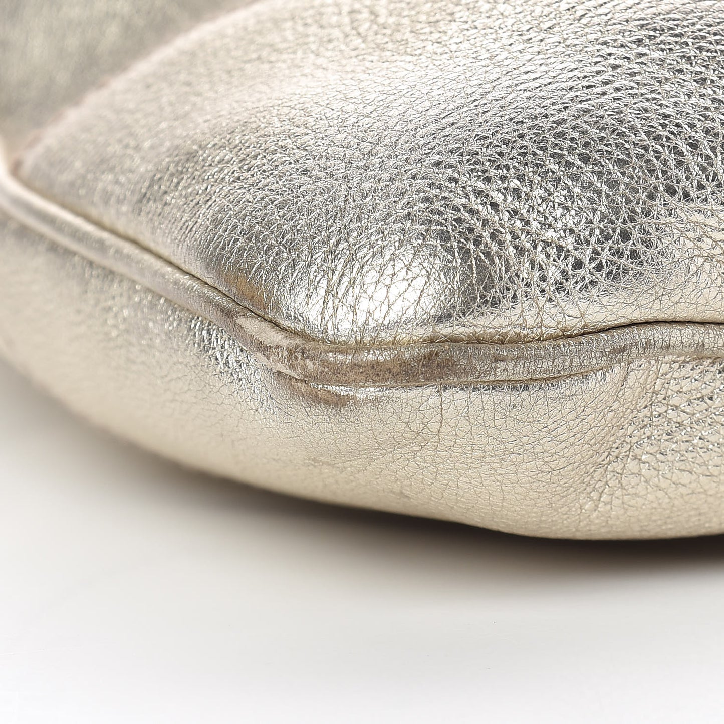 Metallic Calfskin Web Medium Jackie O Bouvier Hobo Gold