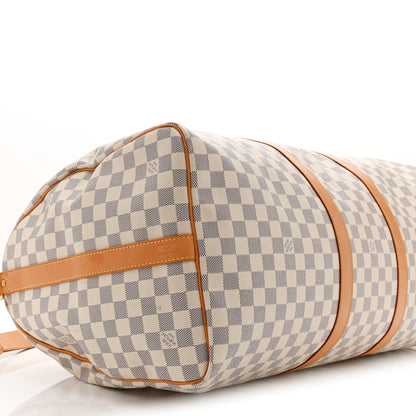 Louis Vuitton Damier Azur Keepall Bandouliere 55 7 of 11