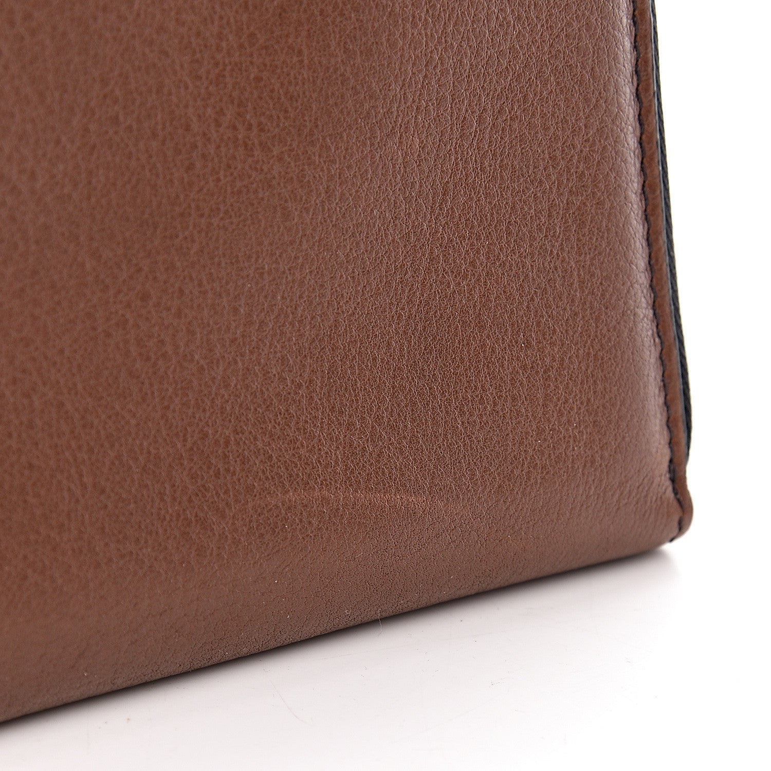 Burberry Signature Grain Calfskin Soft Renfrew Zip Around Wallet Tan 13 of 15