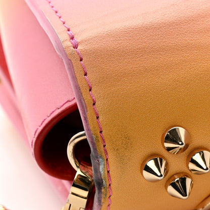 Christian Louboutin Calfskin Spikes Loubinthesky Paloma Wallet On Chain Degraftersun Gold 13 of 16