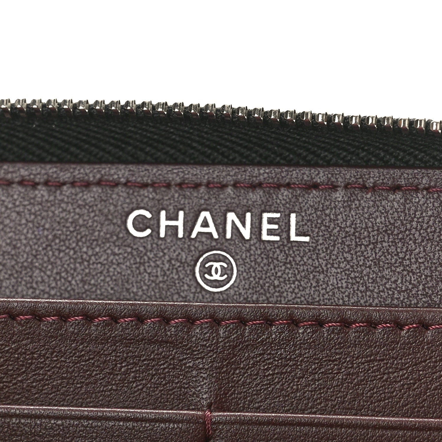 Chanel Caviar Quilted Large Zip Around Wallet Black 6 of 8