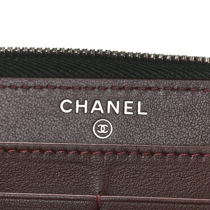 Chanel Caviar Quilted Large Zip Around Wallet Black 6 of 8