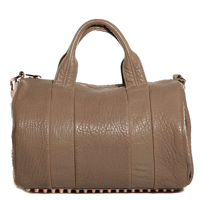 Alexander Wang Pebbled Lambskin Rocco Latte Rose Gold Hardware 1 of 9