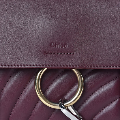 Chloe Calfskin Quilted Mini Faye Day Shoulder Bag Burnt Brown 9 of 9