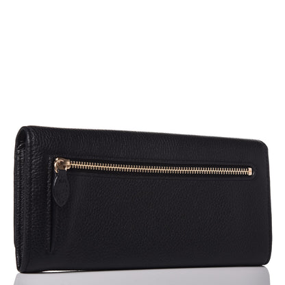 Mulberry Classic Grain Small Tree Continental Wallet Black 3 of 7