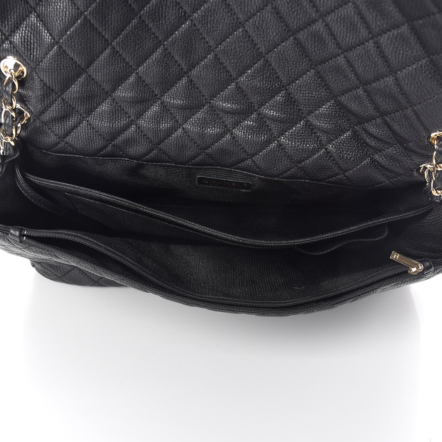 Chanel Calfskin Quilted XXL Travel Flap Bag Black 5 of 11