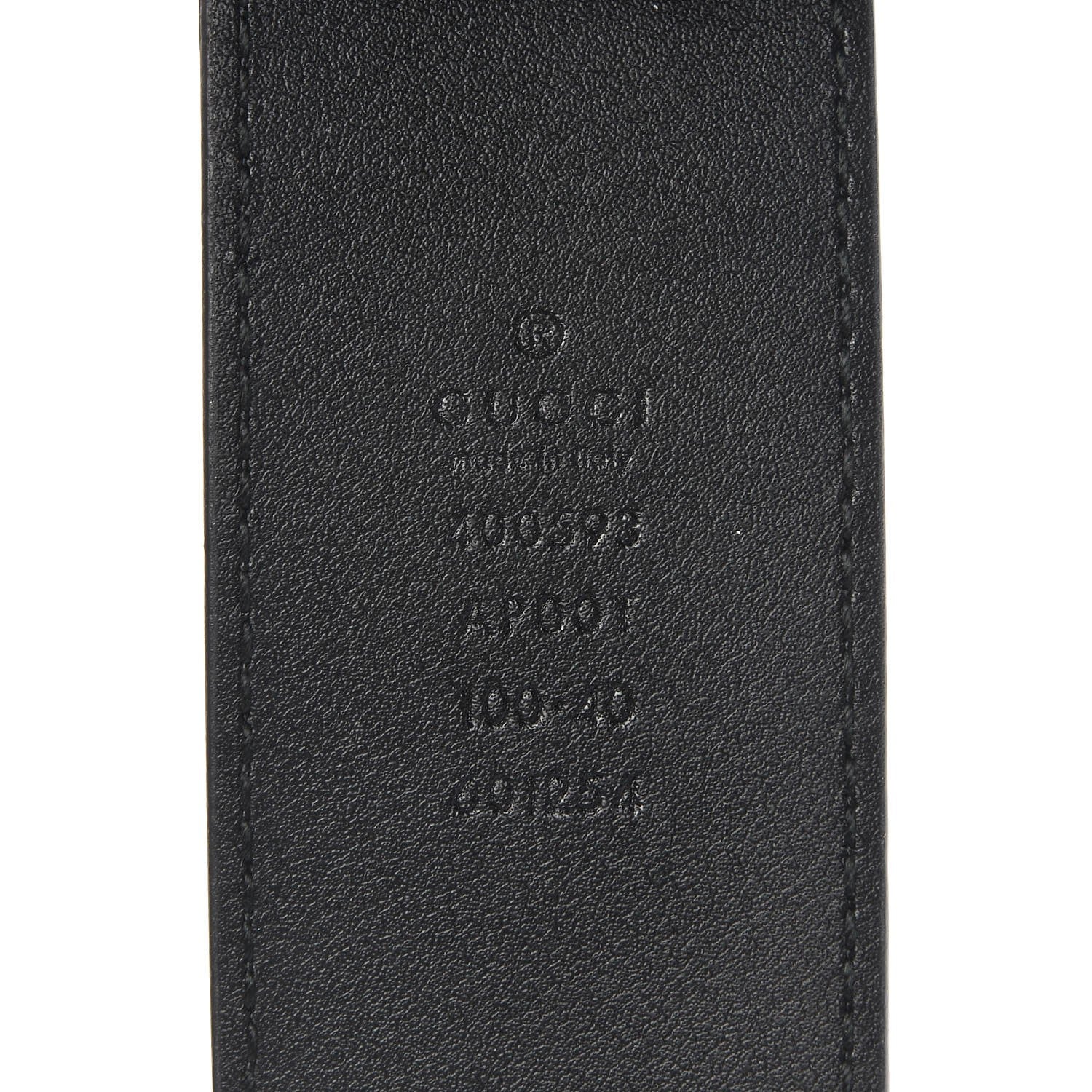 Gucci Calfskin Double G 40mm Belt 100 40 Black 5 of 6