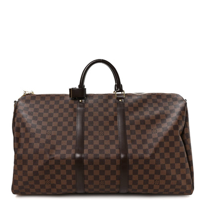 Louis Vuitton Damier Ebene Keepall Bandouliere 55 1 of 9