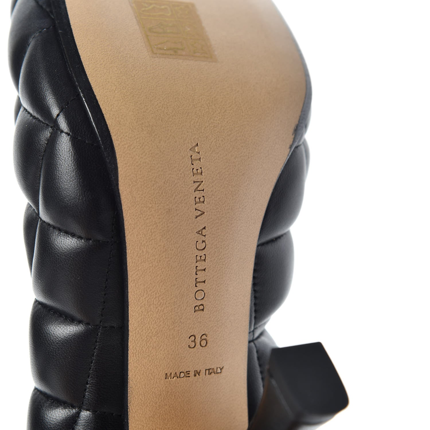 Bottega Veneta Nappa Matelasse Captoe Pumps 36 Black 9 of 10
