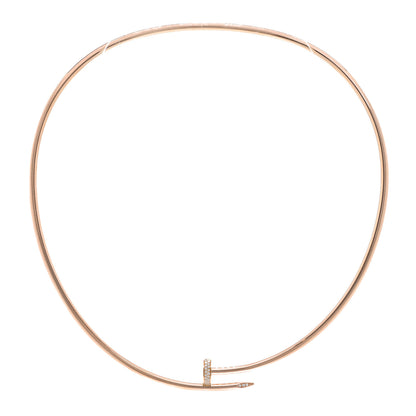 Cartier 18K Pink Gold Diamond Juste Un Clou Necklace 1 of 4