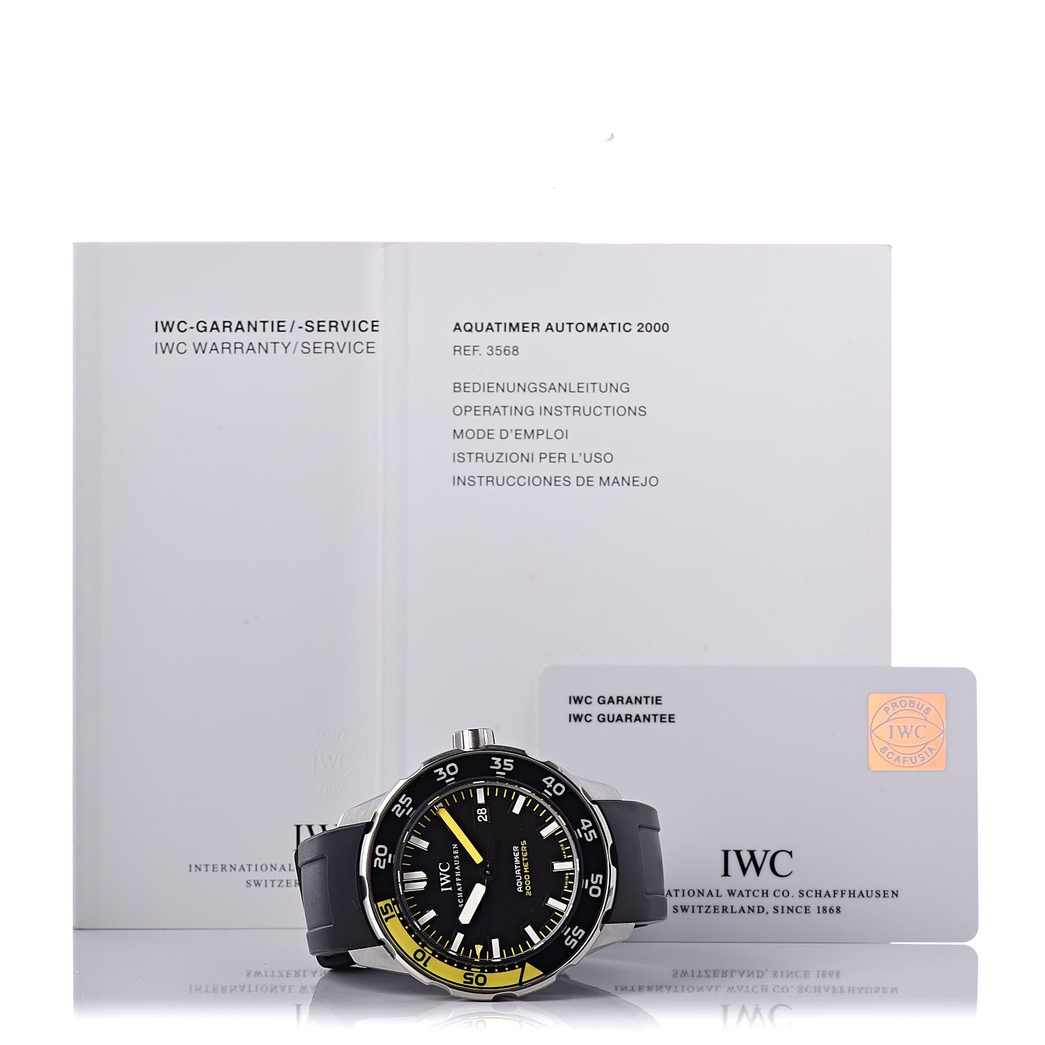 IWC Stainless Steel Rubber 45mm Aquatimer Automatic Watch Black IW356810 10 of 10