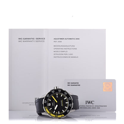 IWC Stainless Steel Rubber 45mm Aquatimer Automatic Watch Black IW356810 10 of 10