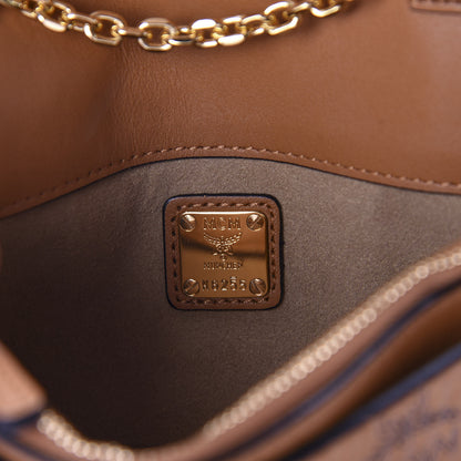 MCM Visetos Small Millie Crossbody Cognac 6 of 8