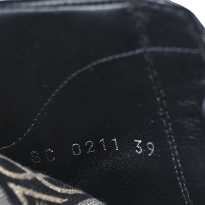 Louis Vuitton Suede Calfskin Jacquard Since 1854 Laureate Platform Desert Boots 39 Black 9 of 9