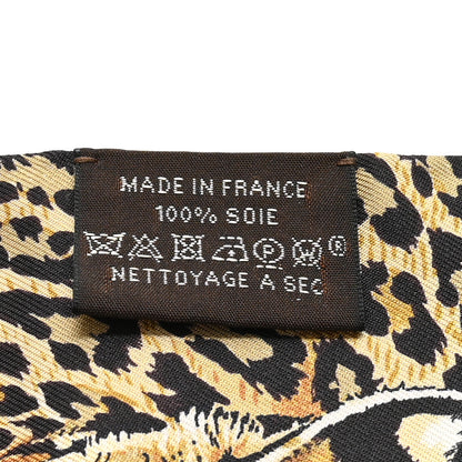 Hermes Silk Jungle Love Love Twilly Emeraude Rose Brun 3 of 4