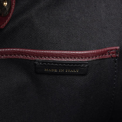 Burberry Derby Calfskin House Check Large Banner Tote Mahogany Red 8 of 10