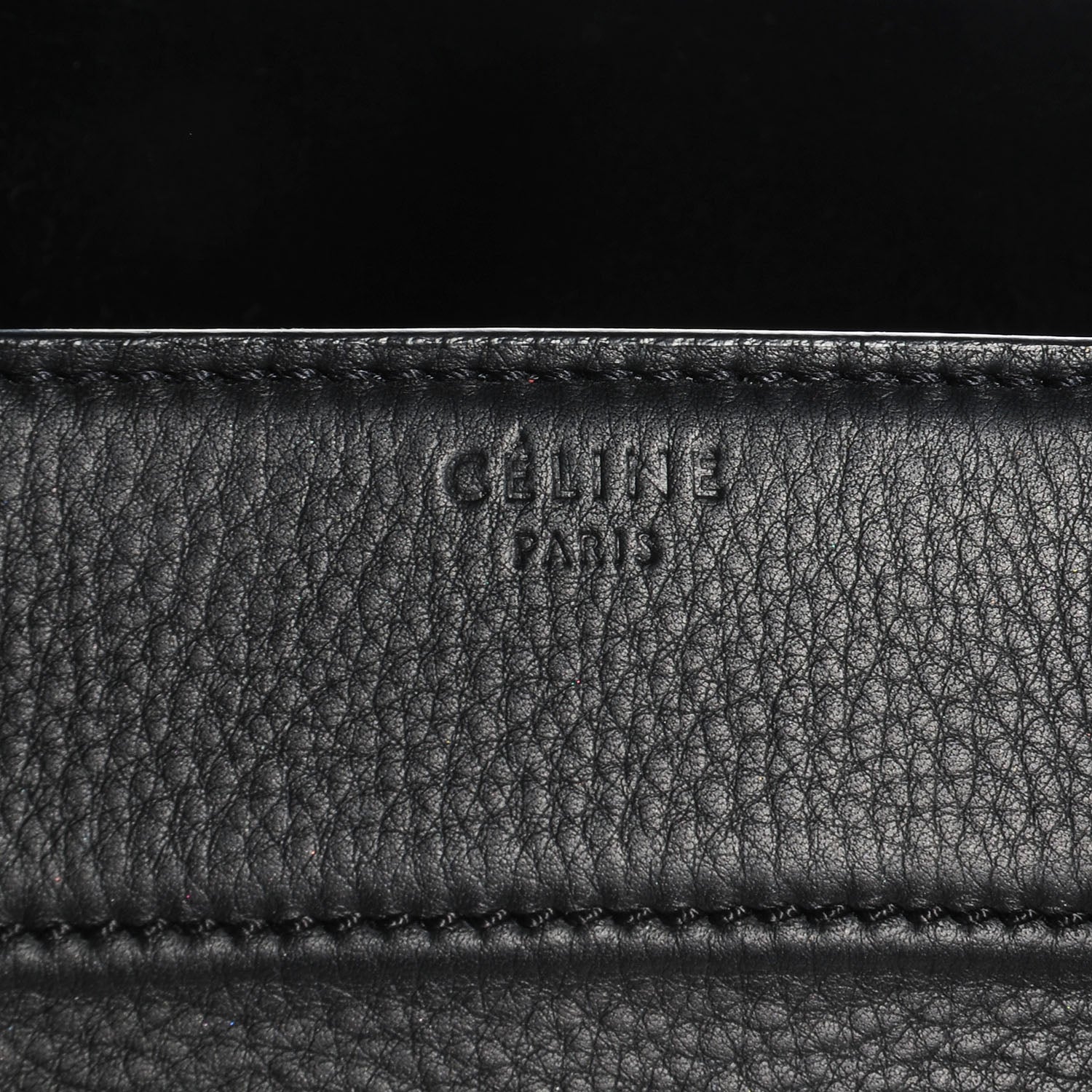 Celine Supple Calfskin Medium Phantom Luggage Black 6 of 9