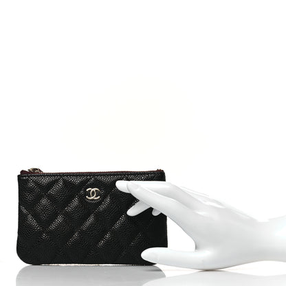 Chanel Caviar Quilted Small Cosmetic Case Black 2 of 8