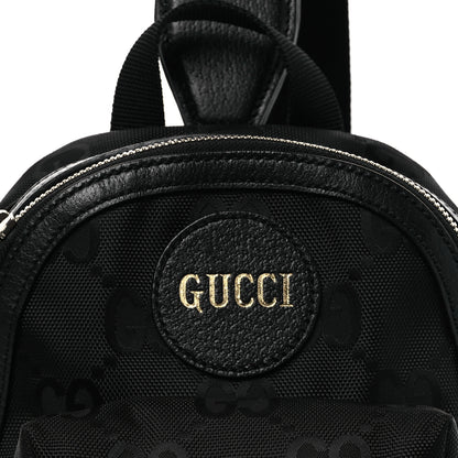 Gucci Econyl Nylon Monogram Off The Grid Sling Backpack Black 8 of 10