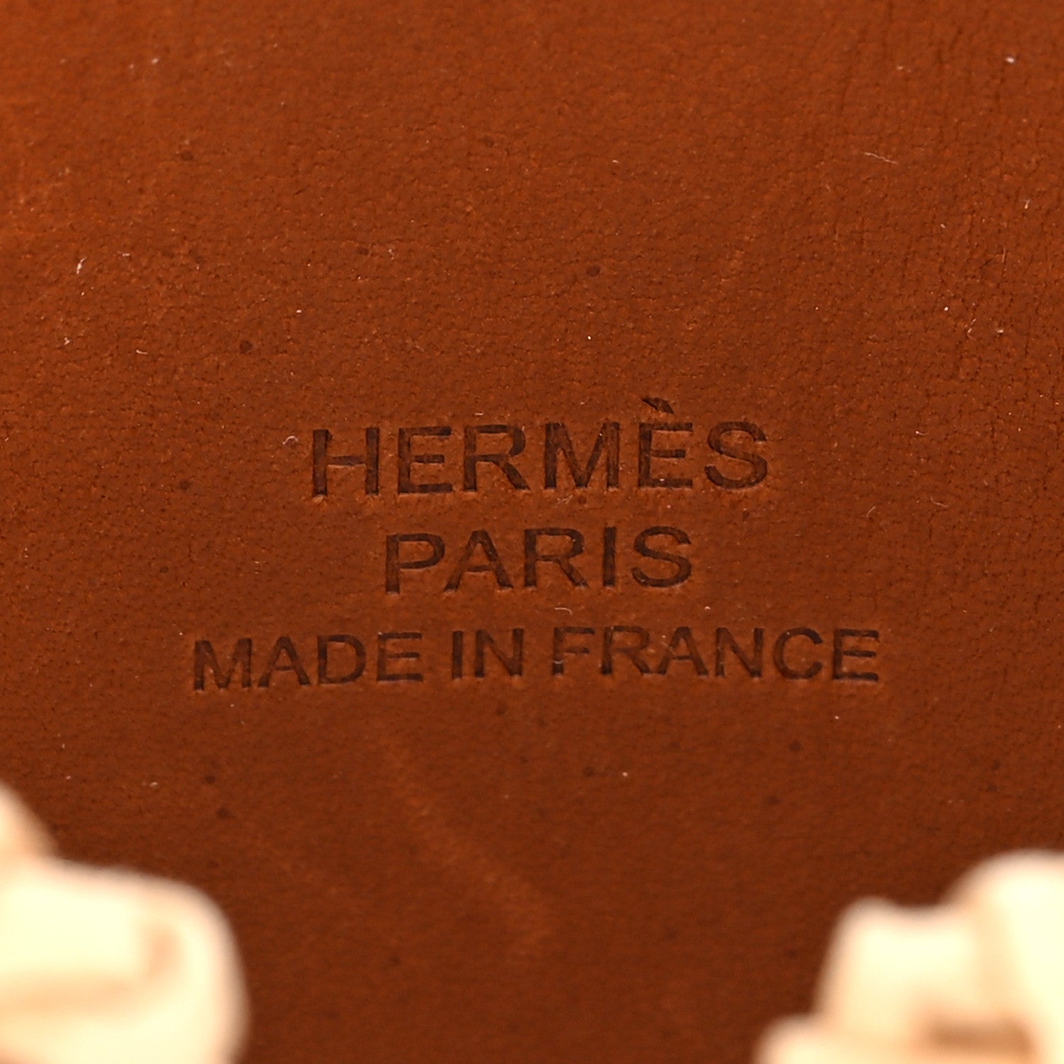 Hermes Wicker Barenia Medor Picnic Cuff Bracelet T2 Fauve 4 of 5