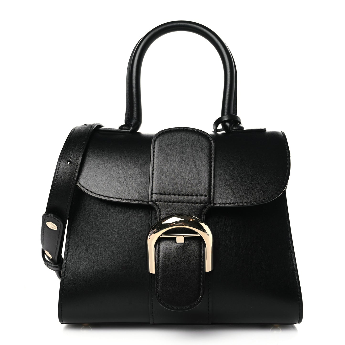 Box Calfskin Mini Brillant Satchel Black