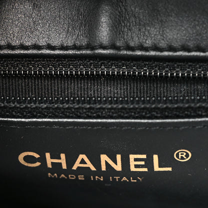 Chanel Shiny Aged Calfskin Quilted Nano Kelly Shopper Black 6 of 10