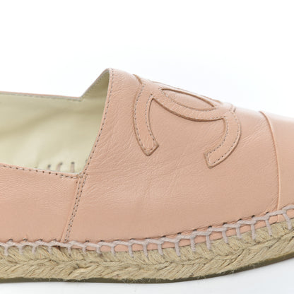 Chanel Lambskin CC Espadrilles 35 Nude 16 of 20