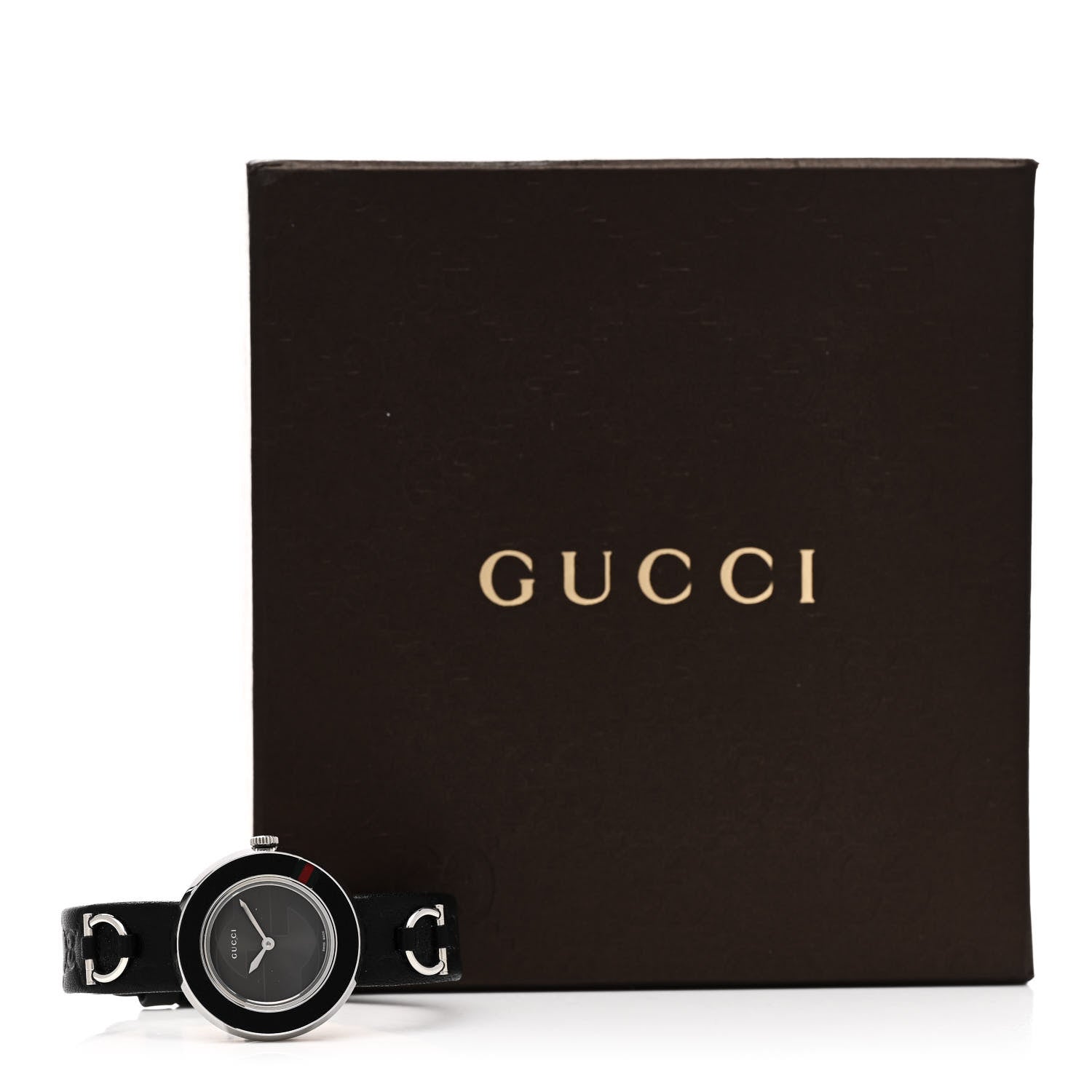 Gucci Stainless Steel Calfskin 27mm U-Play Quartz Watch Black 5 of 5