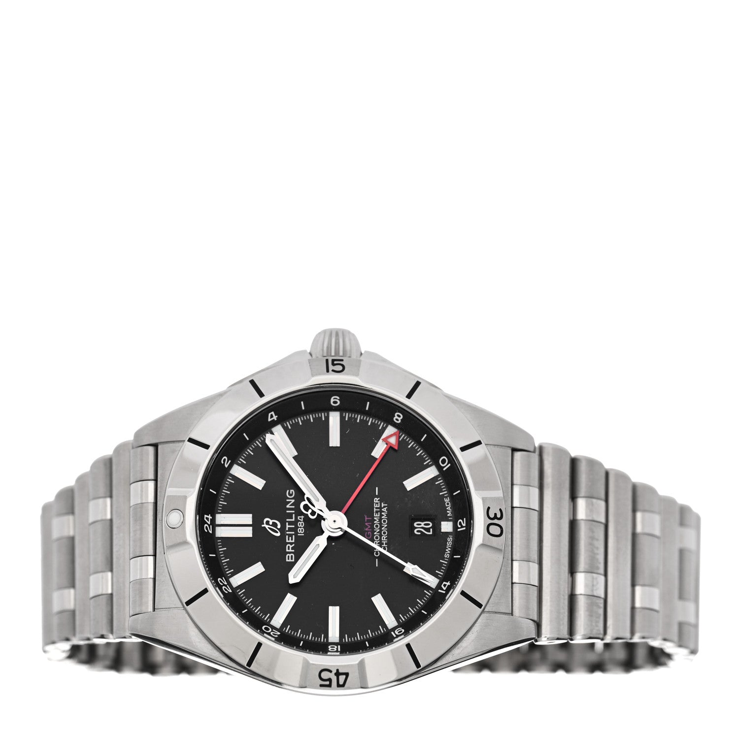 Breitling Stainless Steel 40mm Chronomat GMT Automatic Watch Black A32398101B1A1 2 of 4