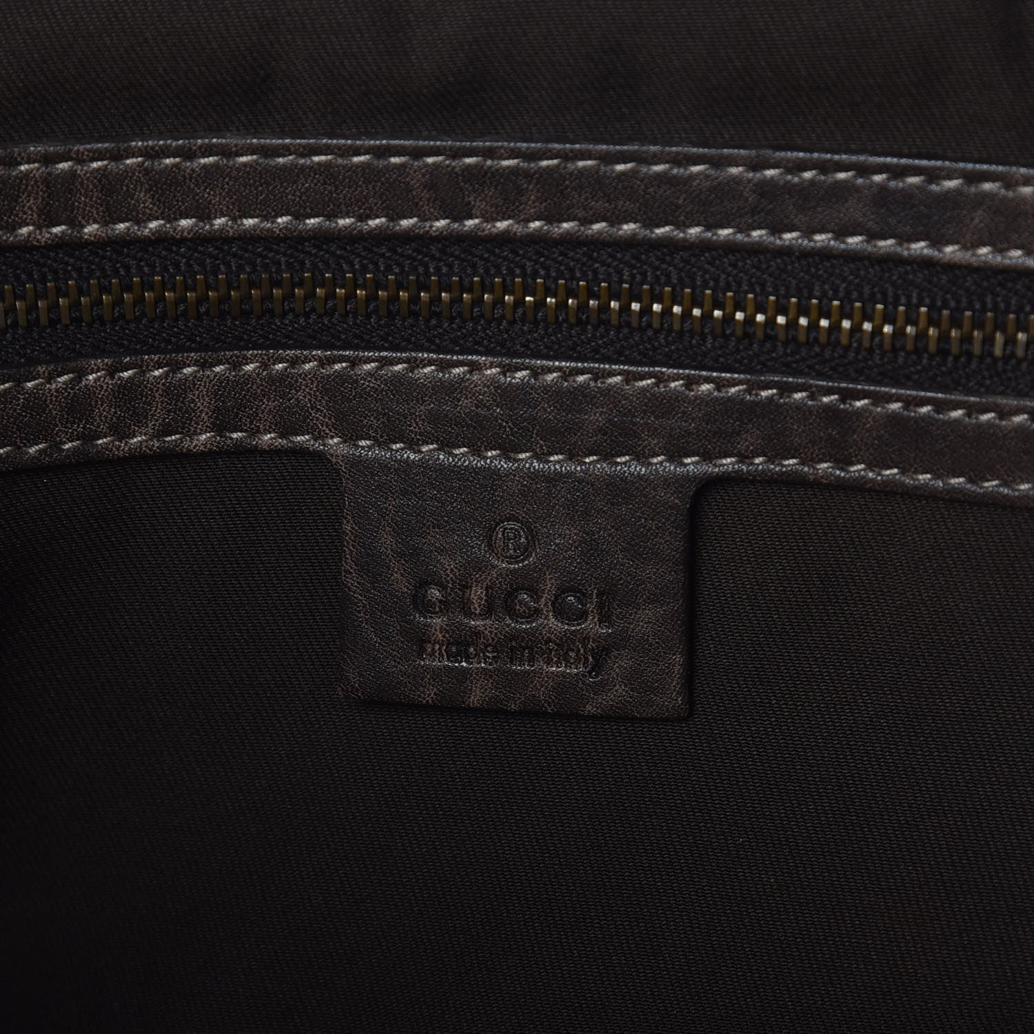 Gucci Guccissima Large New Pelham Shoulder Bag Dark Brown 8 of 9