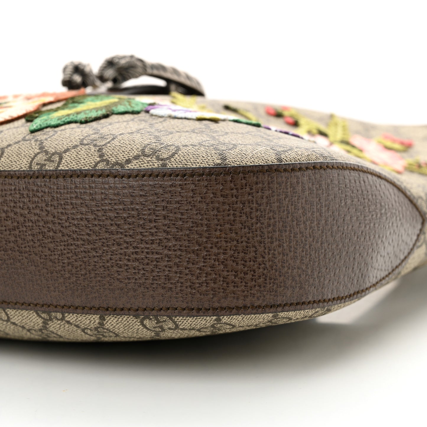 GG Supreme Monogram Web Embroidered Medium Dionysus Hobo Beige New Acero Multicolo Beige New Acero Multicolor