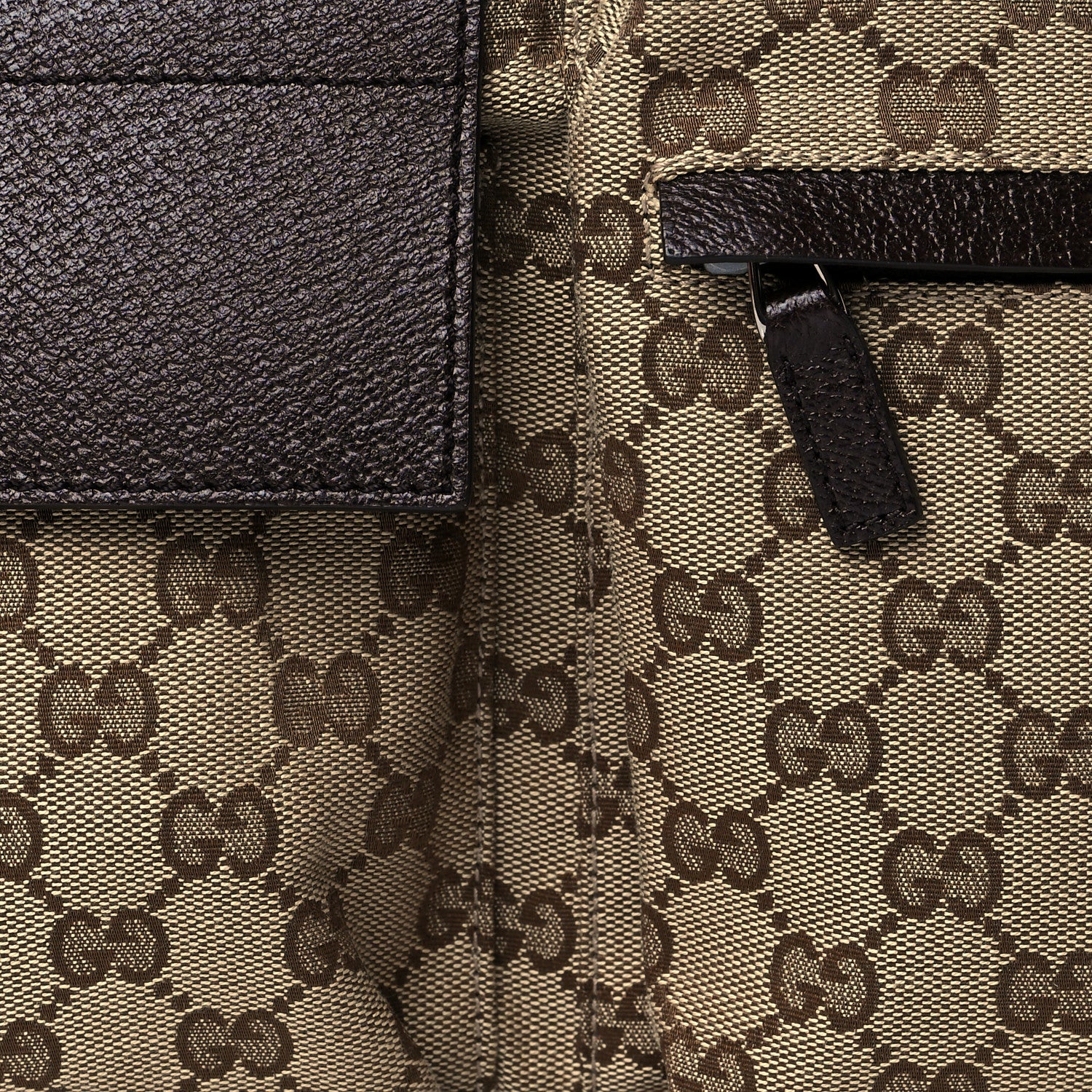 Gucci Monogram Web Belt Bag Dark Brown 8 of 10
